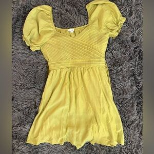 Lime green skater dress